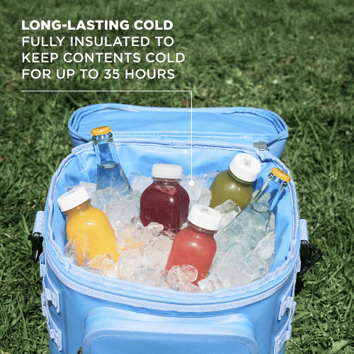 Professional Grade Insulated Soft Sided Portable Cooler Leakproof High Capacity Outdoor Wilderness Camping Gear