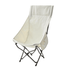High Back Folding Camping Chair Plush Padded Seat Portable Outdoor Lounge Sturdy Frame