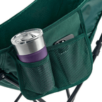 High Back Folding Camping Chair Plush Padded Seat Portable Outdoor Lounge Sturdy Frame