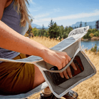 Heavy Duty Oversized Folding Camping Chair Padded Seat Portable Outdoor Support Steel Frame