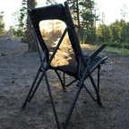 Premium Bungee Suspension High Back Folding Outdoor Seat Portable Breathable Reliable Support Frame