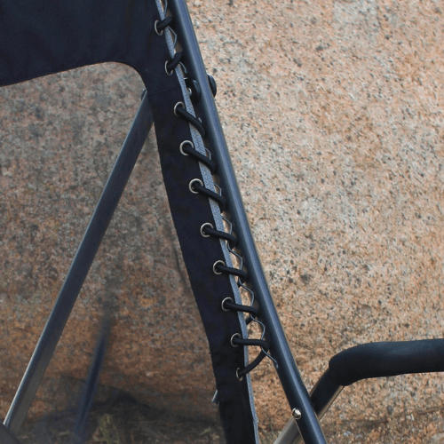 Premium Bungee Suspension High Back Folding Outdoor Seat Portable Breathable Reliable Support Frame