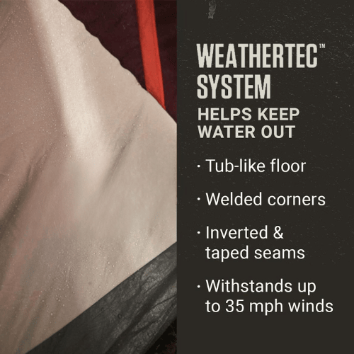 Windvex Dark Room Technology Four Person Camping Tent Portable Outdoor Family Shelter Solution