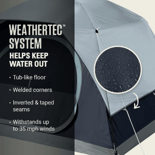 Wildvex Dark Room Technology Six Person Camping Tent Large Family Capacity Outdoor Adventure Shelter