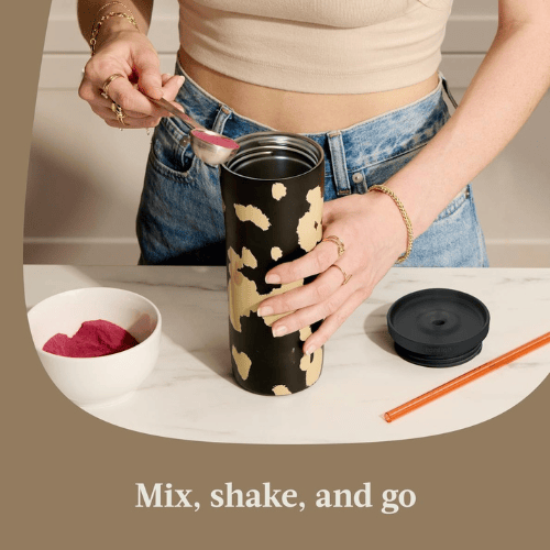 Wildvex Patterned Vacuum Insulated Tumbler Dual Color Options Portable Outdoor Leak Proof Travel Cup